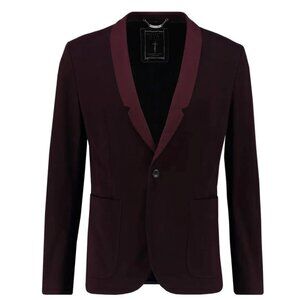 Religion DUNE Marynarka burgundy Suit Coat Size 38